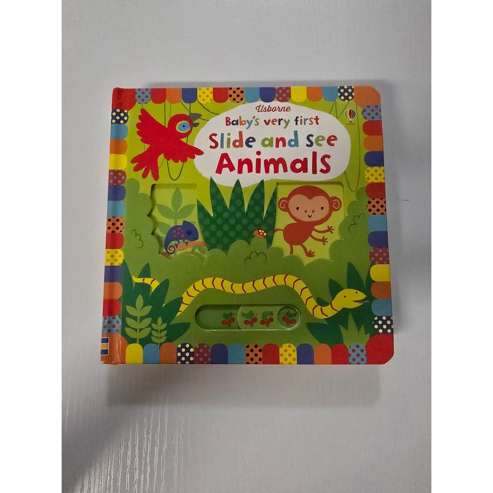 Usborne Baby's Very First Slide and See Animals Board Book Stella Baggott